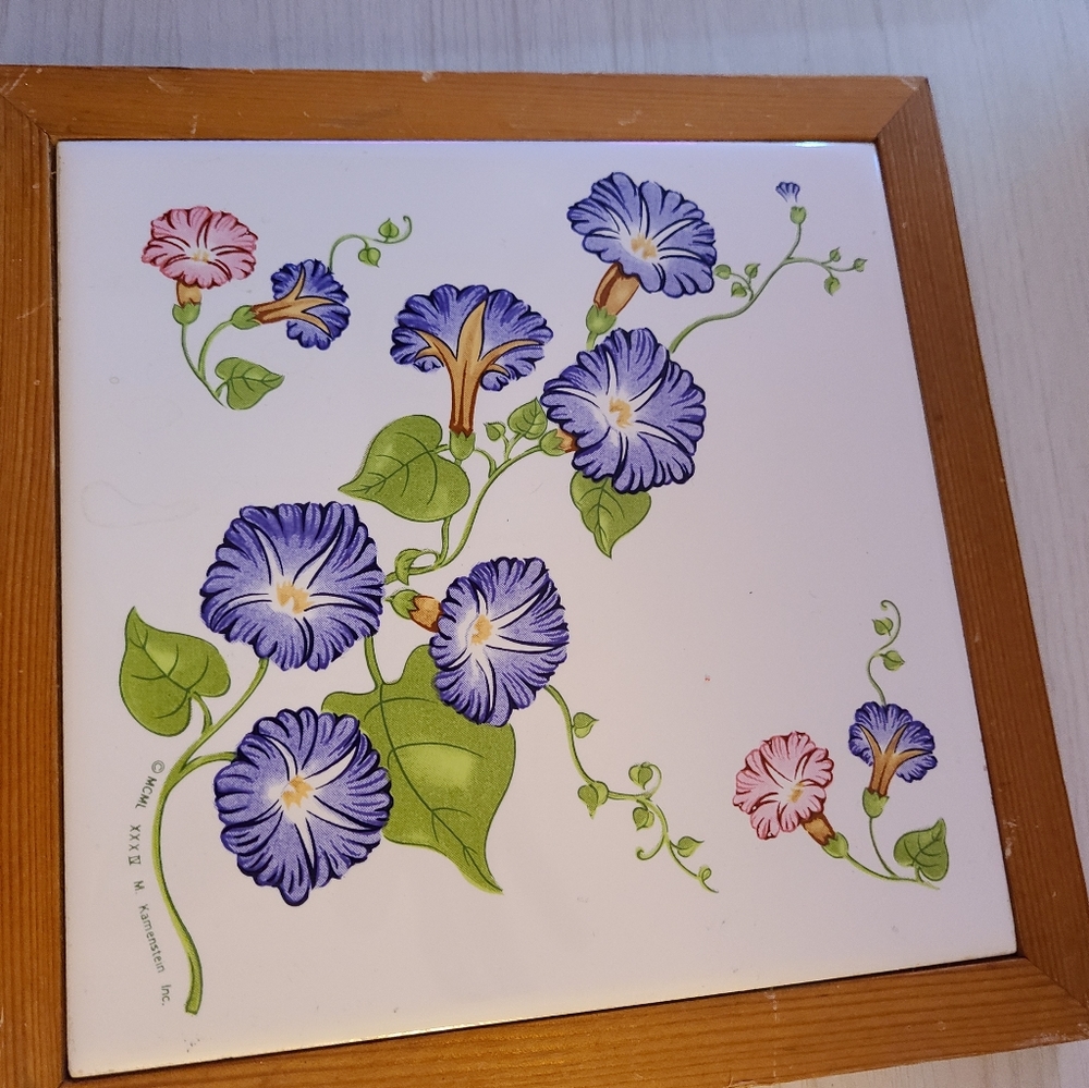 Vintage kamenstien ceramic trivet